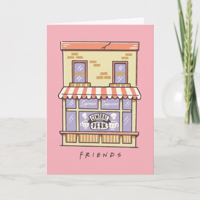 FRIENDS™ | Central Perk Cartoon Coffee Shop Karte (Vorderseite)
