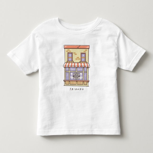 FRIENDS™ | Central Perk Cartoon Coffee Shop Kleinkind T-shirt (Vorderseite)