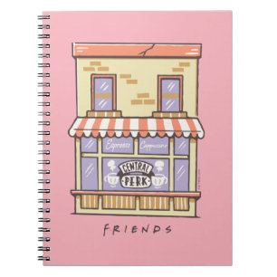 FRIENDS™ Central Perk Cartoon Coffee Shop Notizblock