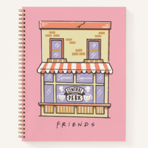 FRIENDS™   Central Perk Cartoon Coffee Shop Notizbuch