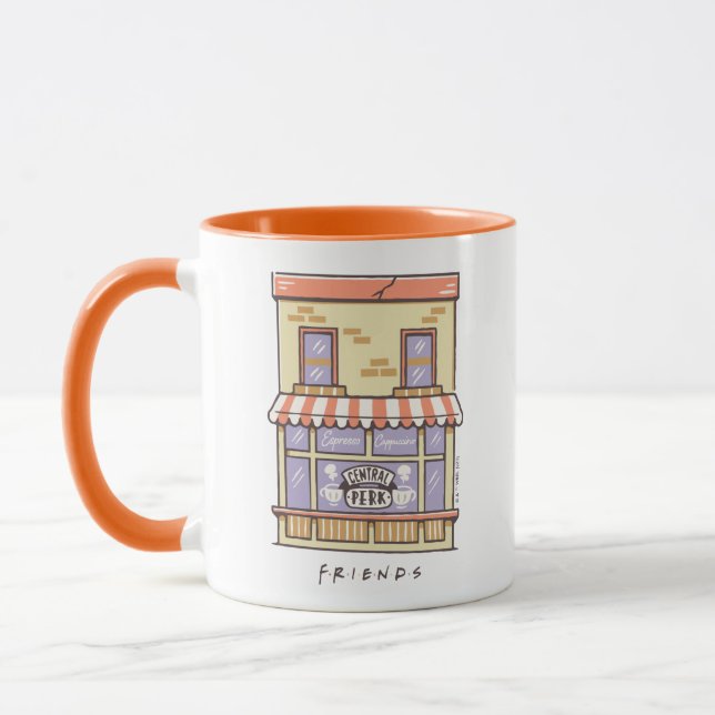 FRIENDS™ | Central Perk Cartoon Coffee Shop Tasse (Links)
