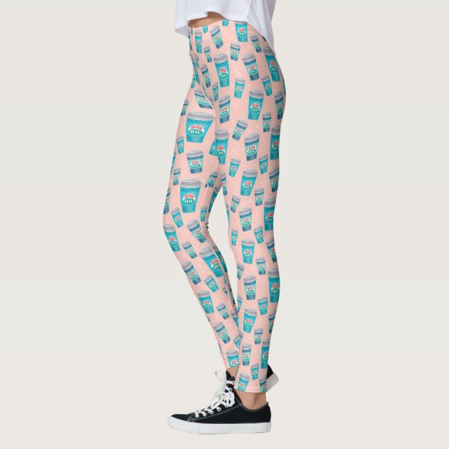 FRIENDS™ | Central Perk Coffee Cup Pattern Leggings (Links)