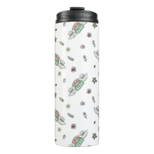 FRIENDS™ Central Perk Coffee Wasserfarben-Muster Thermosbecher