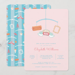 FRIENDS™   Central Perk Mobile Baby Shooter Einladung