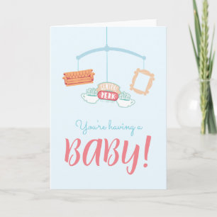 FRIENDS™   Central Perk Mobile Babyparty Karte