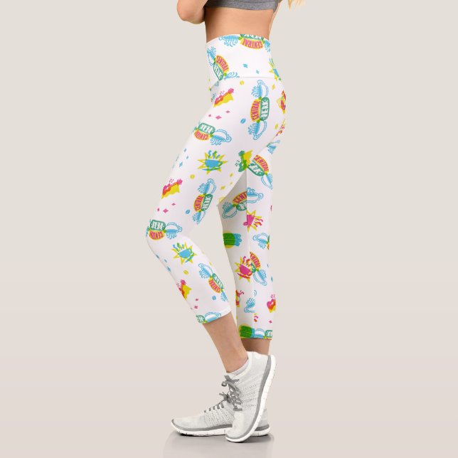 FRIENDS™ | Central Perk Neon Pattern Capri Leggings (Links)