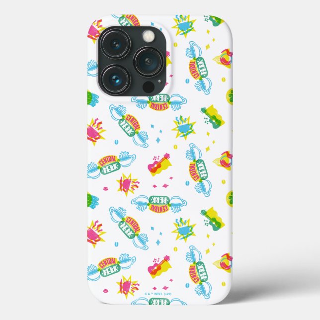 FRIENDS™ | Central Perk Neon Pattern Case-Mate iPhone Hülle (Rückseite)