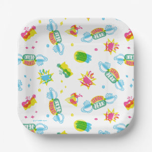 FRIENDS™   Central Perk Neon Pattern Pappteller