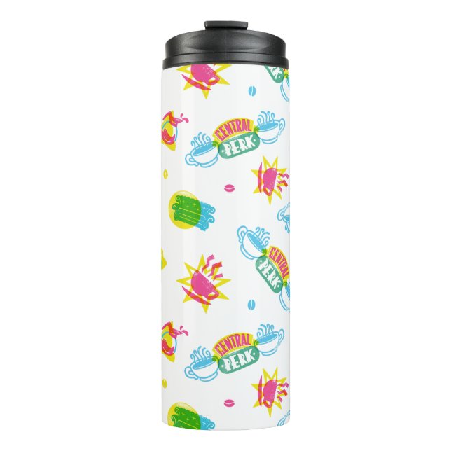 FRIENDS™ | Central Perk Neon Pattern Thermosbecher (Vorderseite)