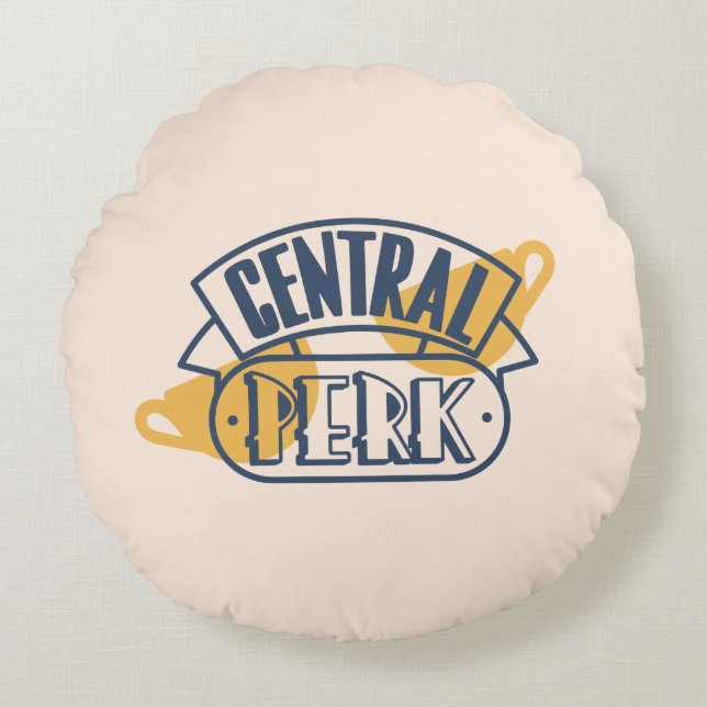 FRIENDS™ | Central Perk Rundes Kissen (Vorderseite)