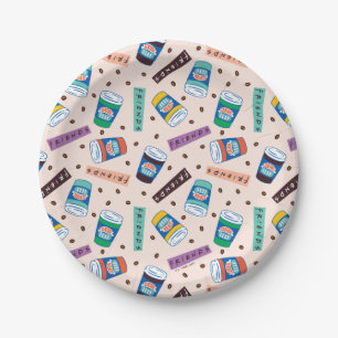 FRIENDS™ Central Perk Vibrank Coffee Pattern Pappteller