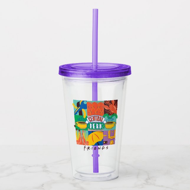 FRIENDS™ | Central Perk Vibrant Graphic Acryltrinkbecher (Vorderseite)