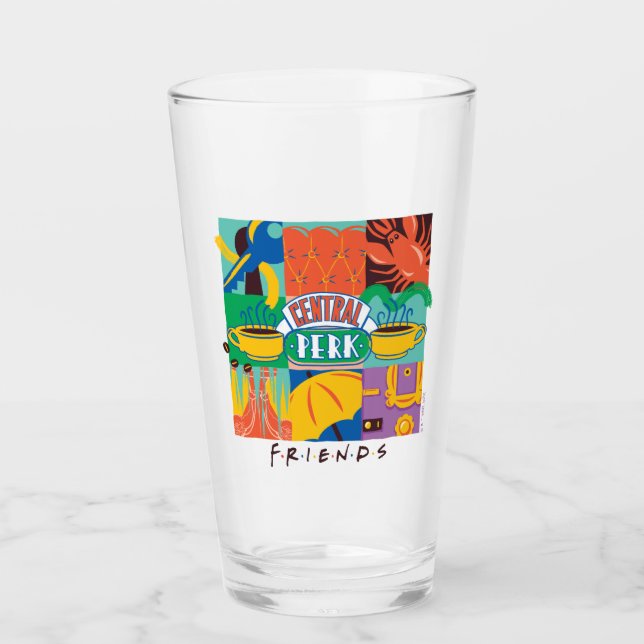 FRIENDS™ | Central Perk Vibrant Graphic Glas (Vorderseite)