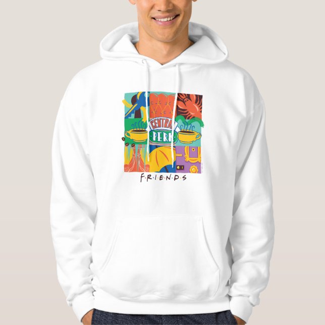 FRIENDS™ | Central Perk Vibrant Graphic Hoodie (Vorderseite)