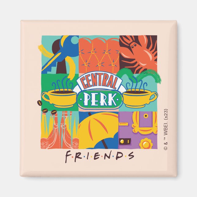 FRIENDS™ | Central Perk Vibrant Graphic Magnet (Vorne)