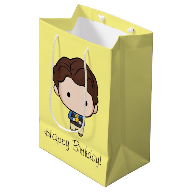 FRIENDS™ | Chandler Chibi Mittlere Geschenktüte (Vorderseite Schrägansicht)