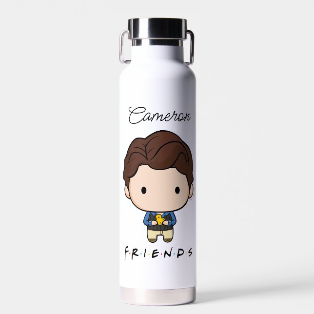 FRIENDS™ | Chandler Chibi | Name hinzufügen Trinkflasche (Vorne)