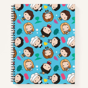 FRIENDS™ Character Chibi-Muster Notizbuch