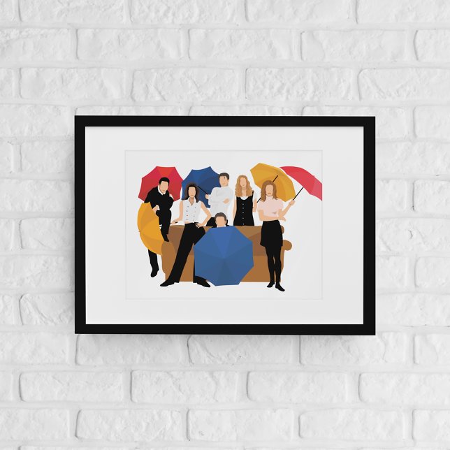 FRIENDS™ Charakter-Silhouette Poster (Von Creator hochgeladen)