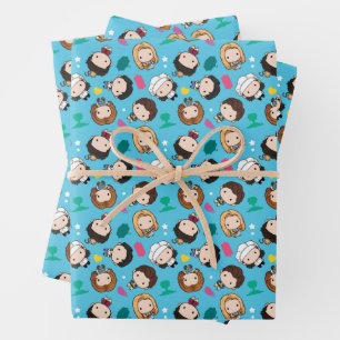 FRIENDS™ Chibi-Muster Geschenkpapier Set