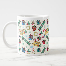 FRIENDS™ | Christmas Icon Muster Jumbo-Tasse