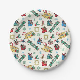 FRIENDS™   Christmas Icon Muster Pappteller