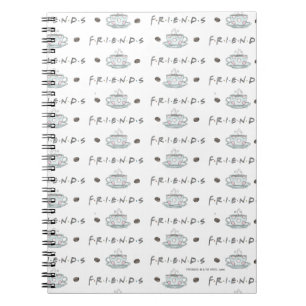 FRIENDS™   Coffee Tasse Watercolor Muster Notizblock