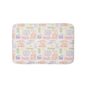 FRIENDS™ Colorful Quotes Pattern Badematte