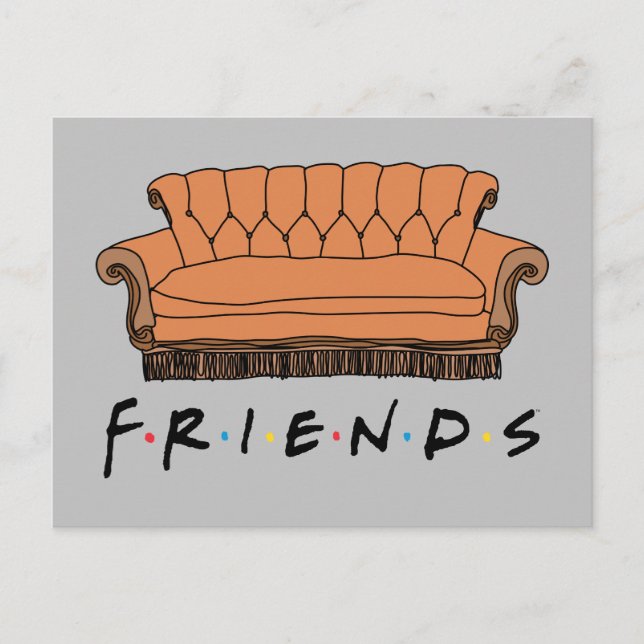 FRIENDS™ Couch Einladungspostkarte (Vorderseite)