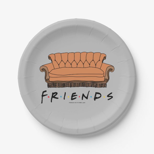 FRIENDS™ Couch Pappteller (Vorderseite)