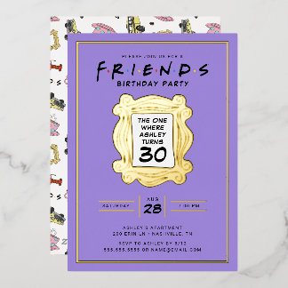 FRIENDS™ | Der mit dem 30. Geburtstag Folieneinladung