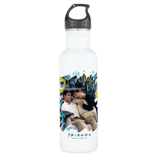 FRIENDS™ | Die alte Umarmung und Rolle Edelstahlflasche (Vorderseite)