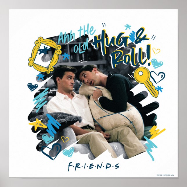 FRIENDS™ | Die alte Umarmung und Rolle Poster (Vorne)