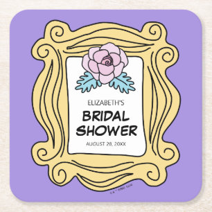 FRIENDS™   Die mit der Bridal Shower Rechteckiger Pappuntersetzer