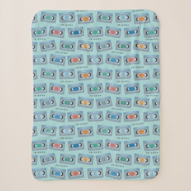 FRIENDS™ | Die mit Video-Tape-Muster Sherpadecke (Vorderseite)