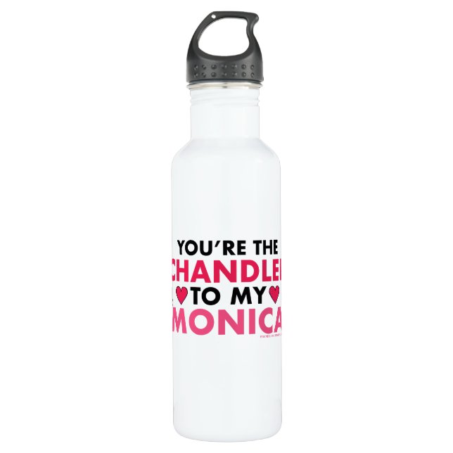 FRIENDS™ | Du bist der Chandler für meine Monica Edelstahlflasche (Vorderseite)