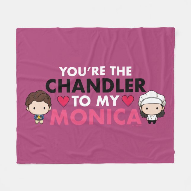FRIENDS™ | Du bist der Chandler für meine Monica Fleecedecke (Vorderseite (Horizontal))