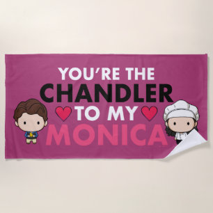 FRIENDS™ Du bist der Chandler für meine Monica Strandtuch