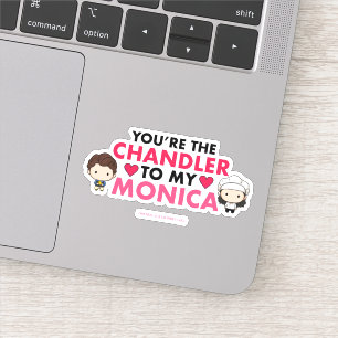 FRIENDS™ Du bist der Chandler zu meiner Monica Aufkleber