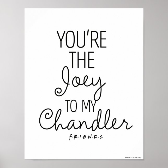 FRIENDS™ | Du bist die Joey zu meinem Chandler Poster (Vorne)