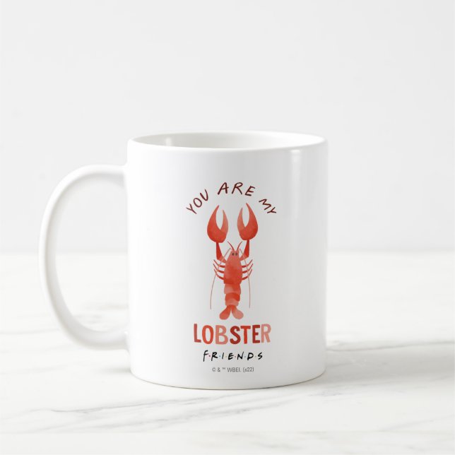 FRIENDS™ | Du bist mein Hummer Aquarell Grafik Kaffeetasse (Links)
