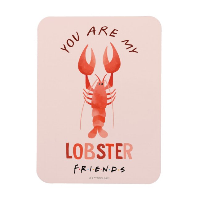 FRIENDS™ | Du bist mein Hummer Aquarell Grafik Magnet (Vertikal)