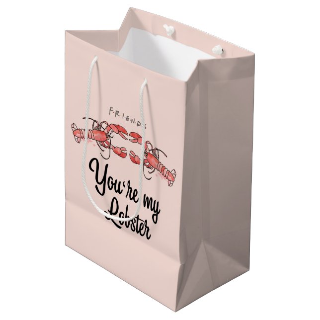 FRIENDS™ | Du bist mein Hummer Wasserfarbangebot Mittlere Geschenktüte (Vorderseite Schrägansicht)