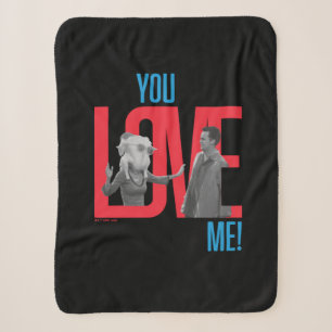 FRIENDS™ Du liebst mich Zitat Sherpadecke