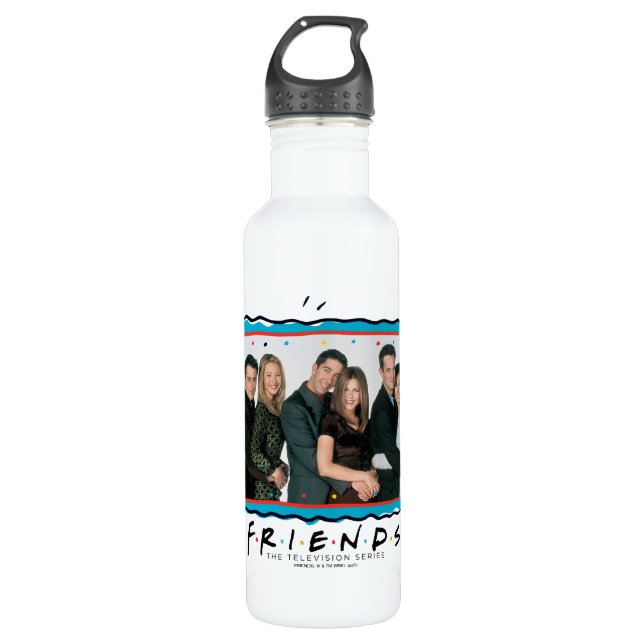 FRIENDS™ | Ehepaare Edelstahlflasche (Vorderseite)