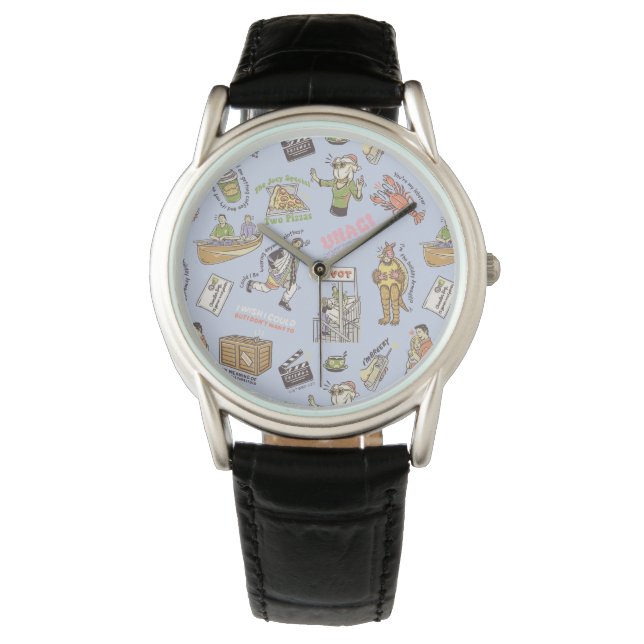 FRIENDS™ Farbiges Cartoon-Muster Armbanduhr (Vorderseite)