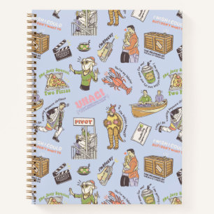 FRIENDS™ Farbiges Cartoon-Muster Notizbuch