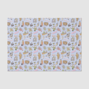 FRIENDS™ Farbiges Cartoon-Muster Seidenpapier
