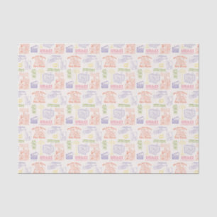 FRIENDS™ Farbiges Quotes-Muster Seidenpapier