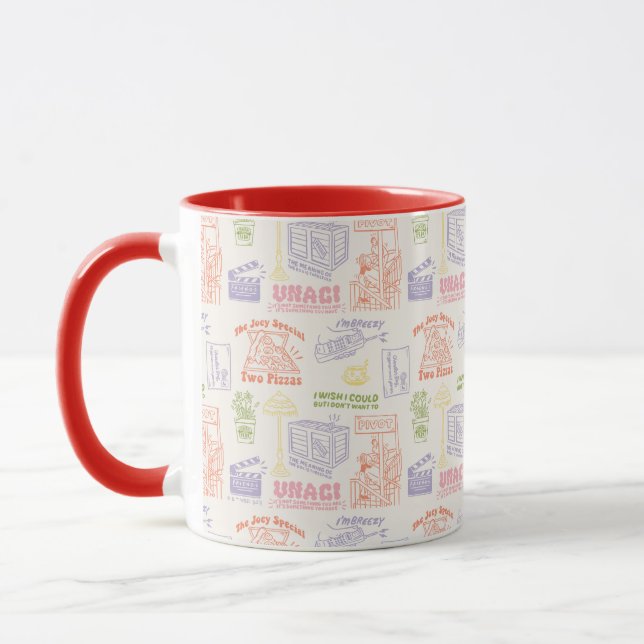 FRIENDS™ Farbiges Quotes-Muster Tasse (Links)